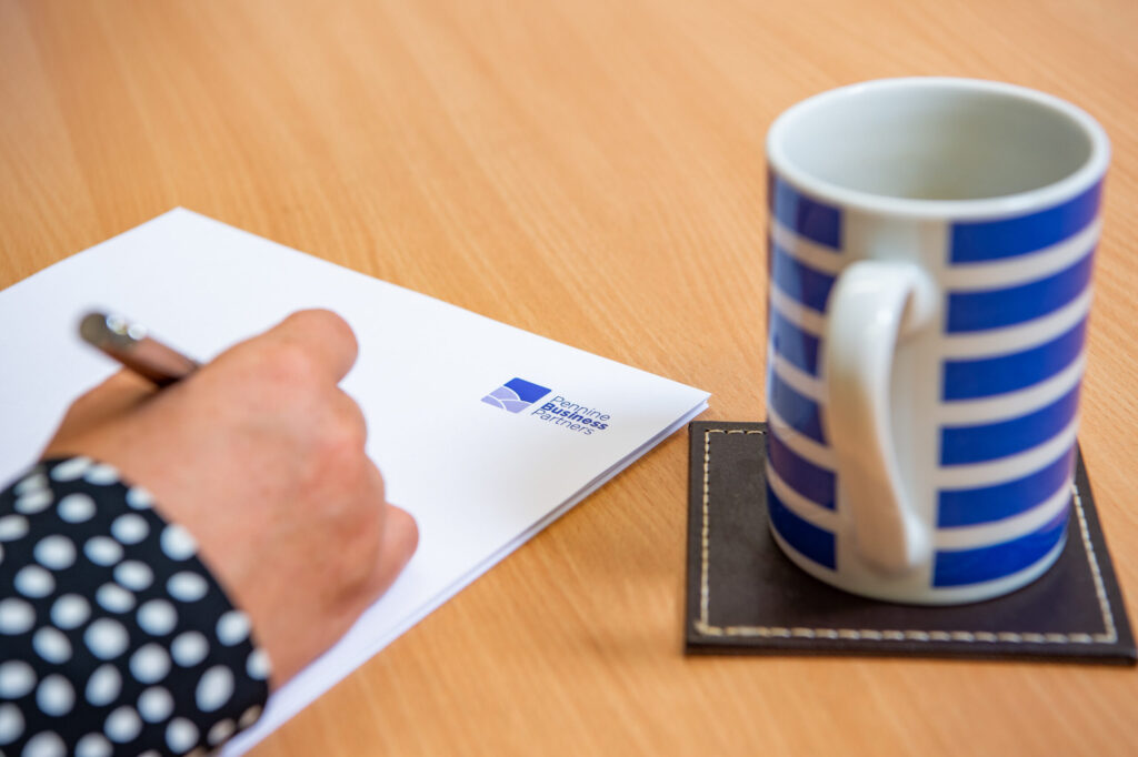 Taking notes at Pennine HR