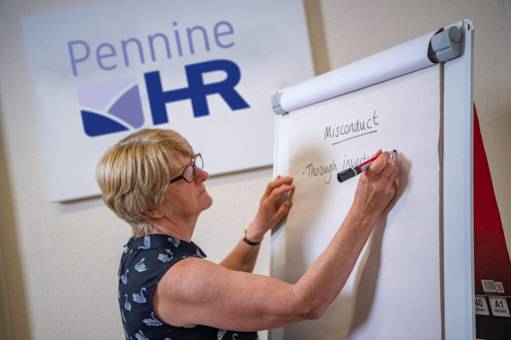 Lynn Bradley leading a training session
